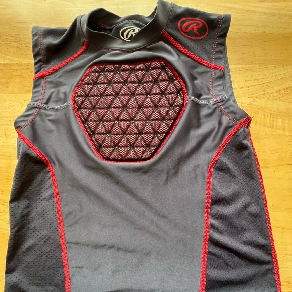 Rawlings Kids D-Flexion Compression Heart Protective Baseball Undershirt Size M